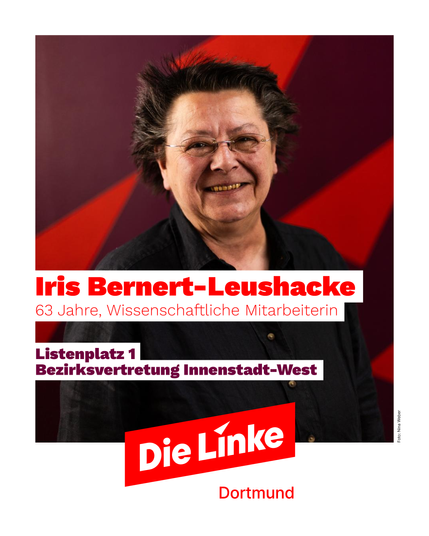 Ein Bild von Iris Bernert-Leushacke (63 Jahre, Wissenschaftliche Mitarbeiterin
Im lila Untertitle: 