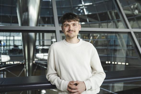 Luke Hoß, Abgeordneter der Linken im Bundestag Luke Hoß, Abgeordneter der Linken im Bundestag